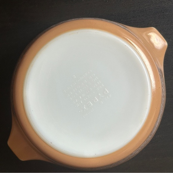 Vintage Pyrex Woodland Tan Round Casserole Dish 472-B 750ml - Picture 5 of 11